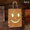 Halloween Kraftpapier Tasche Fluoreszierende Teufel Geist Tragetasche Geisterfest Party Geschenkverpackungstasche Frohen Halloween Tag Süßigkeiten Tasche