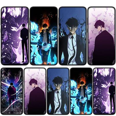 For Samsung Galaxy S24 S23 iPhone 16 15 14 Xiaomi Redmi Note 13 12 11 Plus 9 Pro Max X XR Phone Case Sung Jinwoo Solo Leveling Arise OPPO Huawei Cover