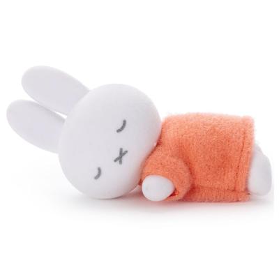 Bruna Sleeping Friend Flocked Mascot Miffy (Red) Plush Toy, Approx. 7cm Wide