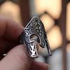 Egyptian Pharaoh Mask Ring Fashion Versatile Size Adjustable Jewelry