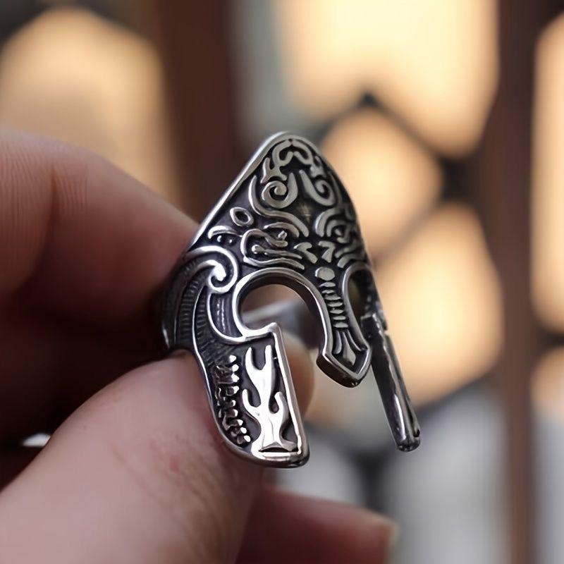 Egyptian Pharaoh Mask Ring Fashion Versatile Size Adjustable Jewelry
