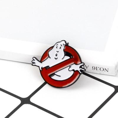 Spilla Bianca Fantasma Serie Film Creativa Distintivo Abbigliamento