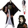 Demon Slayer Kimetsu No Yaiba Kibutsuji Muzan Cosplay Costume With Exquisite Workmanship And Breathable Fabric