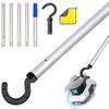 Multipurpose Pool Maintenance Hook Professional Grades Pool Vacuum Cleaner Retrieval Hook Adjustable Pool Poles