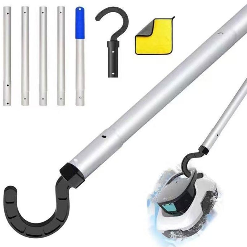 Multipurpose Pool Maintenance Hook Professional Grades Pool Vacuum Cleaner Retrieval Hook Adjustable Pool Poles