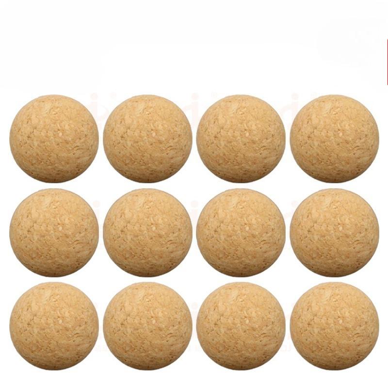 Palline da Calcetto in Legno e Sughero da 36mm, Accessori in Plastica per Calcetto da Tavolo, Palline Morbide di Ricambio per Gioco da Tavolo Indoor in Famiglia