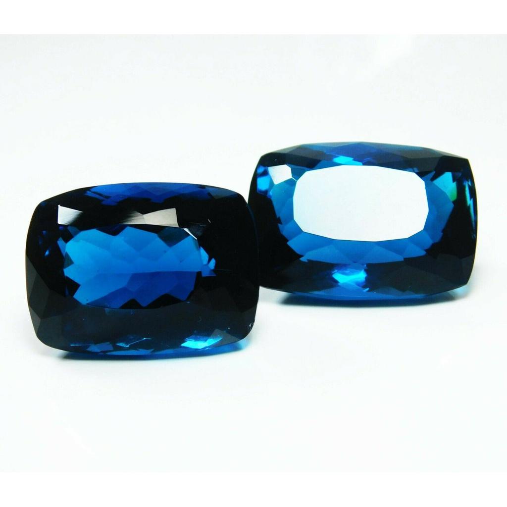 AA++ Teal Sapphire Gemstone   108 Ct Cushion Cut Huge Size Sapphire