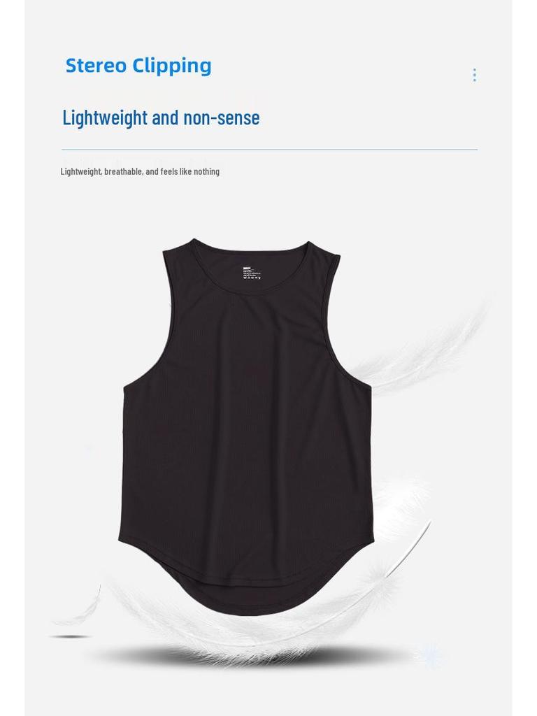 Men's Quick-Dry Summer Fitness Vest: Plus Size, Loose Fit for Running and Basketball