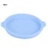 8 Inch Silicone Round Shape Cake Mold Baking Tray Plate Accessories for Colorful Cake4Pcs Blue