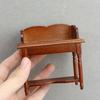 1/12 Scale Wooden Miniature Study Desk For Dollhouse Accessories With Realistic Detailing And Ample Storage Space