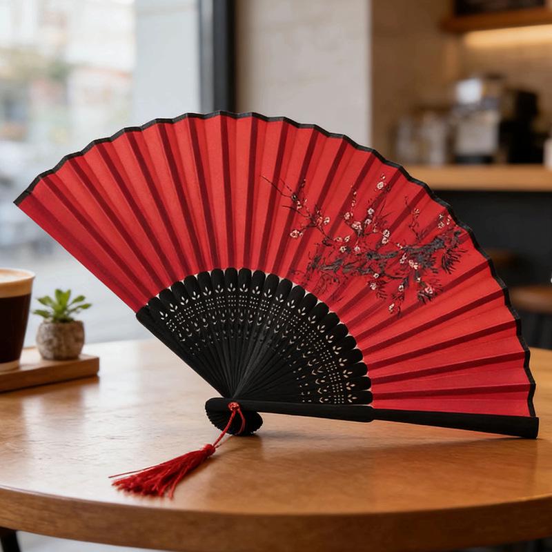 Retro-Tanzfächer im japanischen Stil für den Sommer - Klassischer antiker Stil