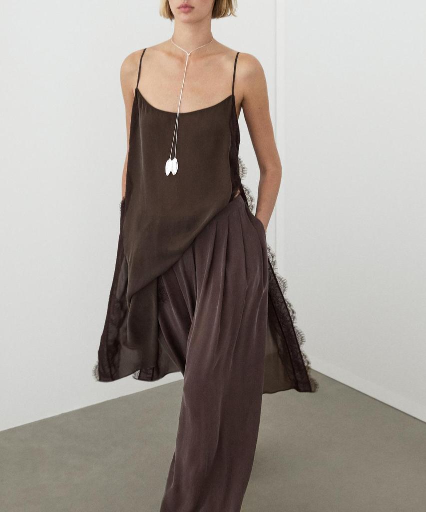 Masimodutti Fluid Skirt Pants Total Look