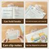 Portable Transparent Fixed Book Clips Reading Aid Cute Cat Reading Aid Book Clips Durable Anti-slip Plastic Book Clip Office
