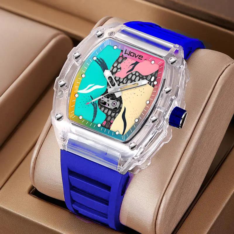 Richard Men s Automatic Skeleton Sports Watch - Luminous, Quartz, and Waterproof Watch Only