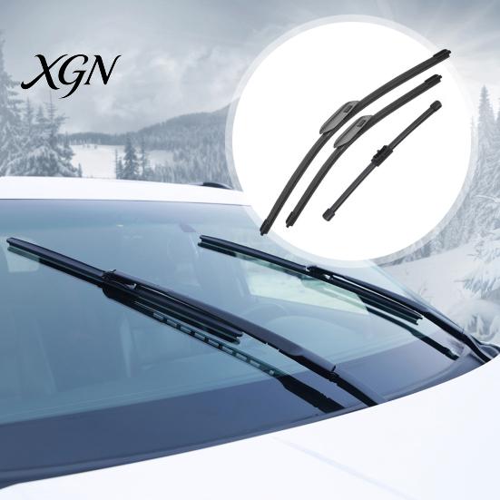 All Weather Wipers 10/19/24 Inch Wiper Blades Set for Haval H6 2021-2022, 2Pcs Front Streak Free & 1Pc Rear Wiper, Beamless Quiet Direct Fit