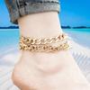 Double Chain Thick Chain Anklaces Are Stylish and Simple Gold Anklets