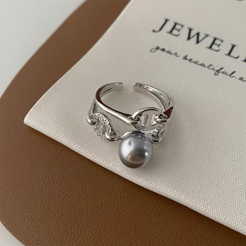 Fashion Personality Creative Design Small Ball Ring for Women Men Trending Irregular Metal Open Finger Rings Female Punk Jewelry