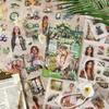 Cross-border Honey Glaze Retro Sticker Book - Cute Girl DIY Journal Material