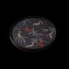New Chinese Retro Double-Sided Crane Wooden Tea Tray
