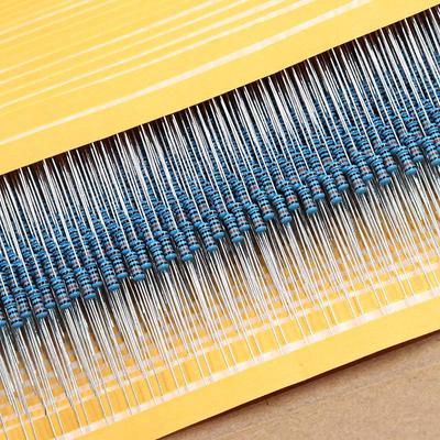 1/4W 1% Metal Film Resistor, 1R-1M, European Iron Foot, Five-Color Band