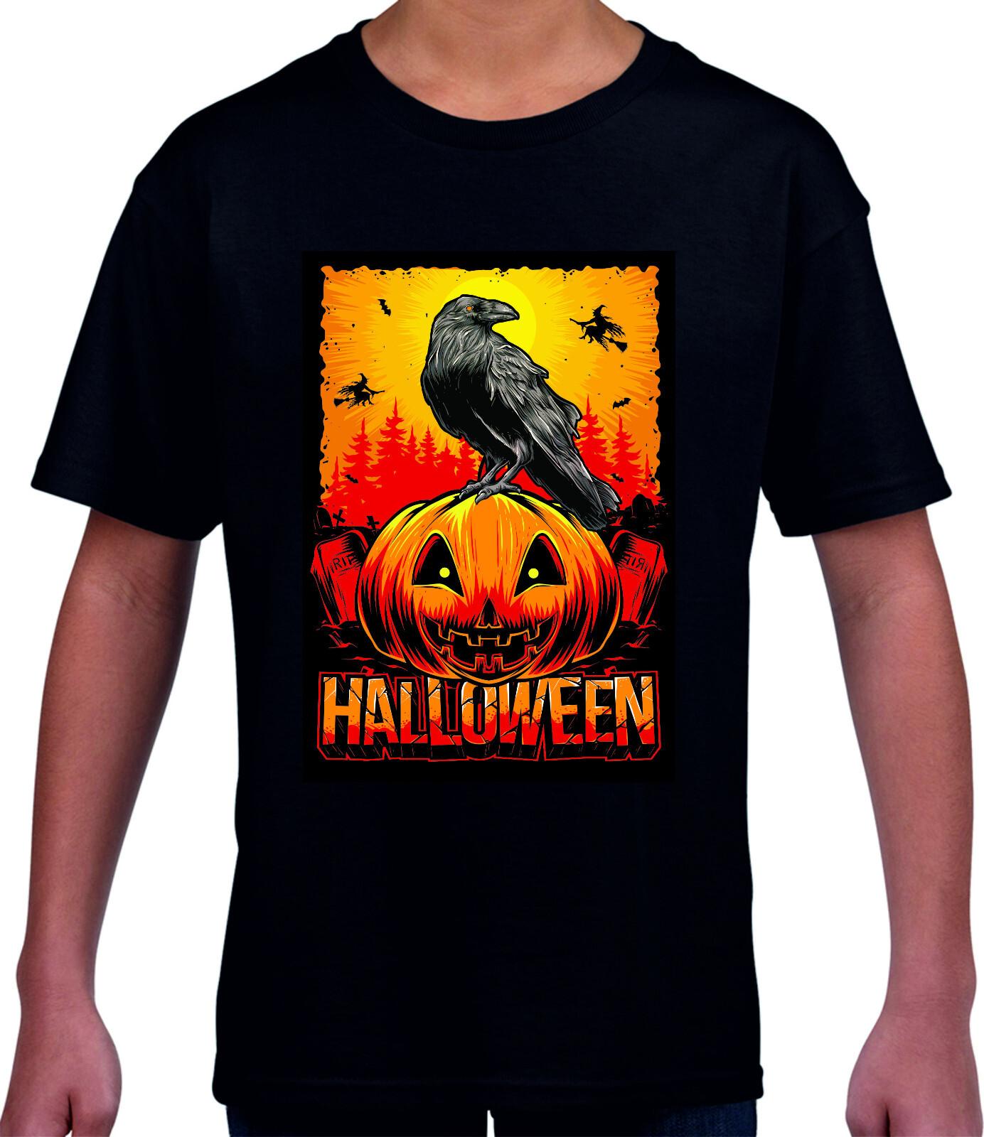 Halloween t-shirt with option of personalised name S разноцветный