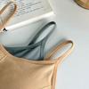 Women's Wire-Free Push-Up Sports Camisole Cami-Style One-Piece Bra Underwear
