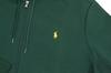 Polo Ralph Lauren Jersey Hoodie with Embroidered Pony Size Green Men's Full-Zip Logo, Small, (Product Code 01020066)
