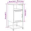 Nightstands 2 pcs Pink 36 x 39 x 78 cm Steel