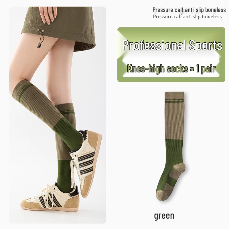 Women's Professional Compression Calf Socks for Cycling, Running, and Jump Rope - Autumn/Winter Slimming Fit