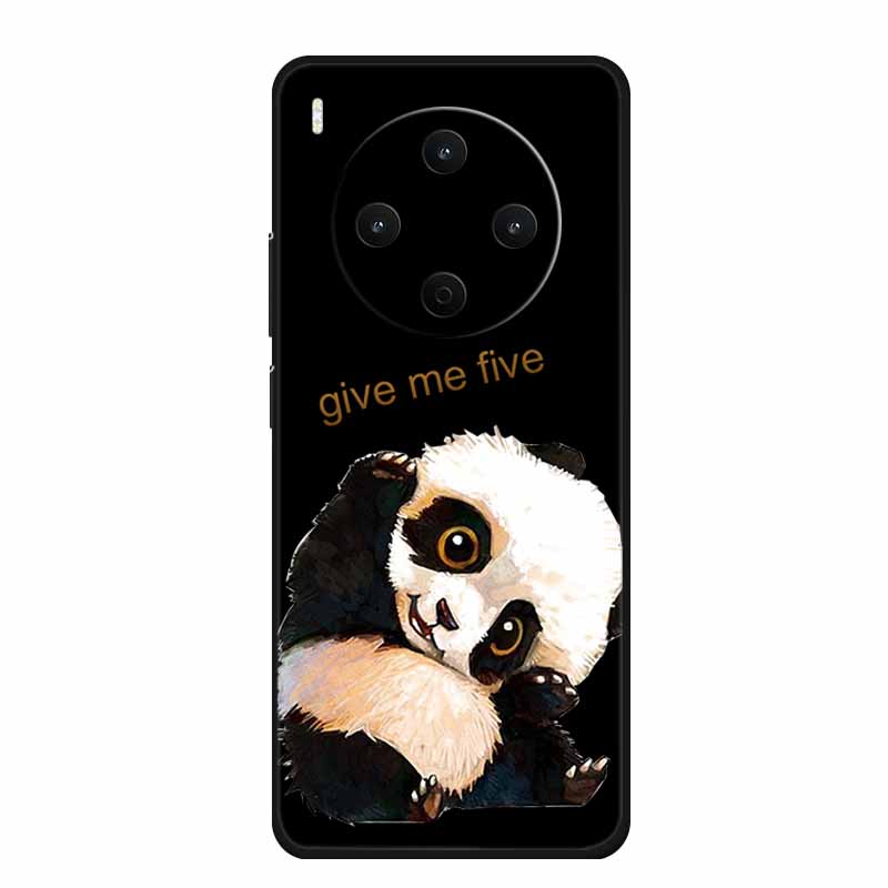 Black Silicone Case For Vivo Y500 Pro 5G 2025 Case Cartoon Cat Soft Back Cover For Vivo Y500 Pro Phone Case 6.67" Fundas Coque