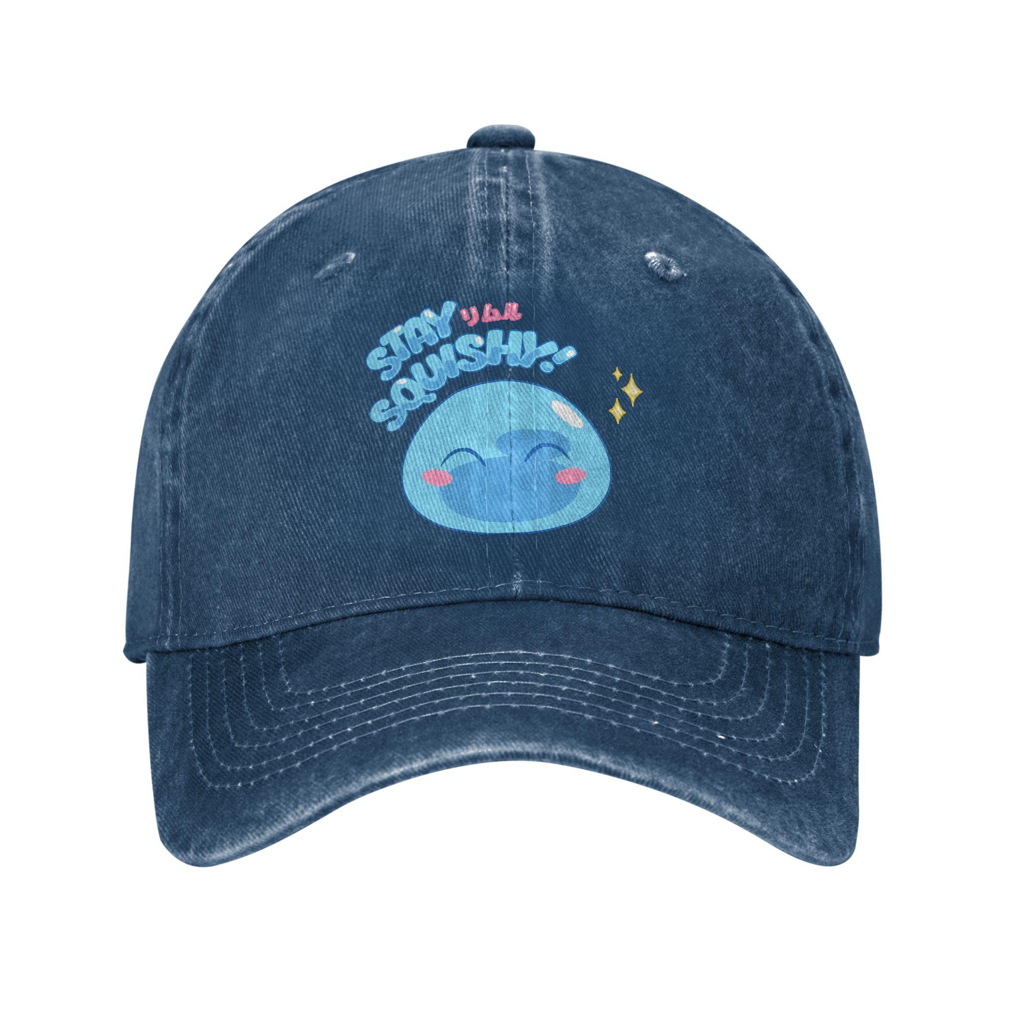 Dragon Quest slime Print Caps Unisex Women Cotton Trucker Hat Causal Wear Baseball Cap Adjustable One Size