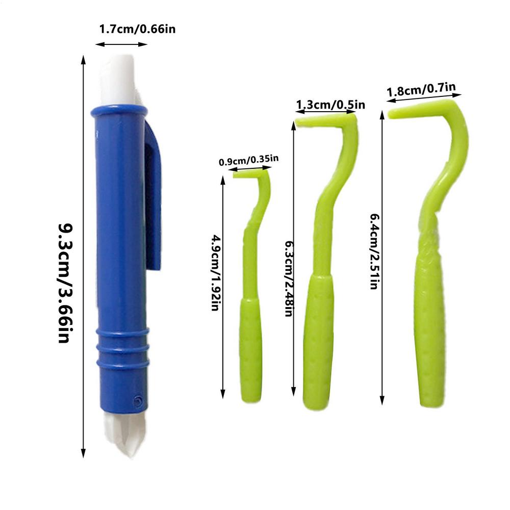 Flea Remover Hook Tick Removal Tweezer Plastic Scratching Hook Remover Tick Removal Tweezers Hooks Comb Kit Pet Accessories