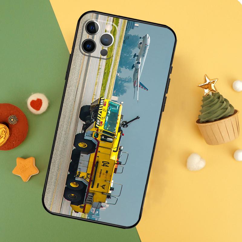 Fire Truck Phone Case For iPhone 17 Pro Max 17Air 16E 15 14 13 12 11 16 Pro Max Mini Shockproof Cover