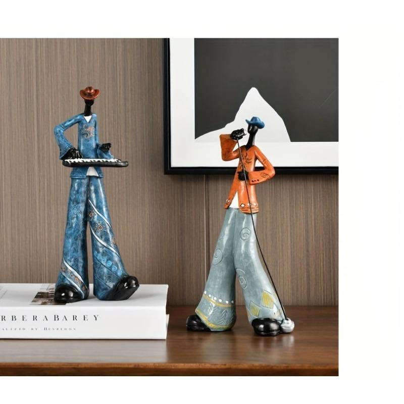 Creative Band Art Ornaments Music Figures Living Room Bookshelf TV Cabinet Wine Cooler Light Luxury Decorations Furnishings