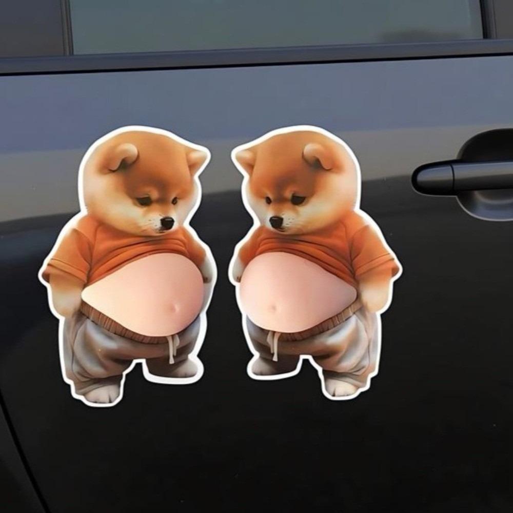 Squeezeable Inu Dog Phone Case Decoration Funny Animal Laptop Decal Children's Birthday Party