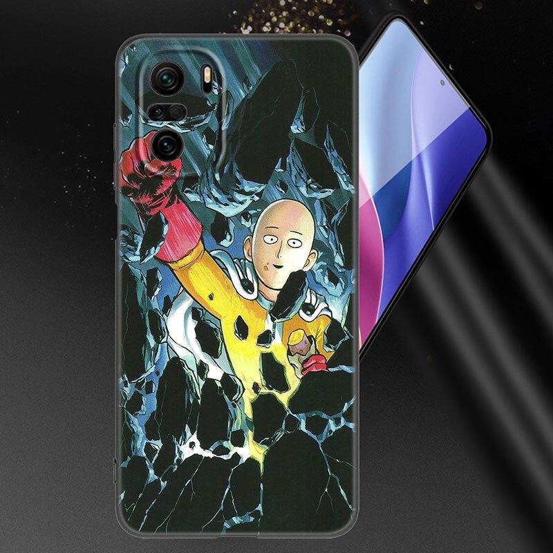 Anime One-Punch Man Phone Case For Xiaomi Mi POCO X3 NFC GT M4 M3 12 11T 10T Pro A3 11 Lite NE 5G 12X 11i F3 Soft Black Cover