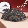 1PC Vibrant Colors Dance Performances Peacock Elegant Temperament Folding Durable Exquisite Gifts Decorated Dance Prop