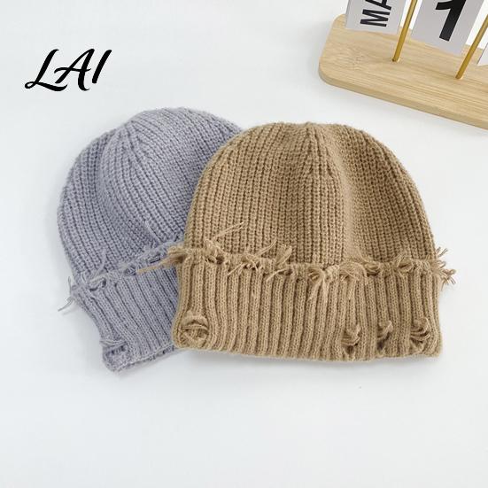 Soft Polyester Skull Cap Winter Knit Hat for Men Women Chunky Snow Cap Lightweight Warm Thermal Knitted Hats Unisex Slouchy Caps Outdoor Commuting