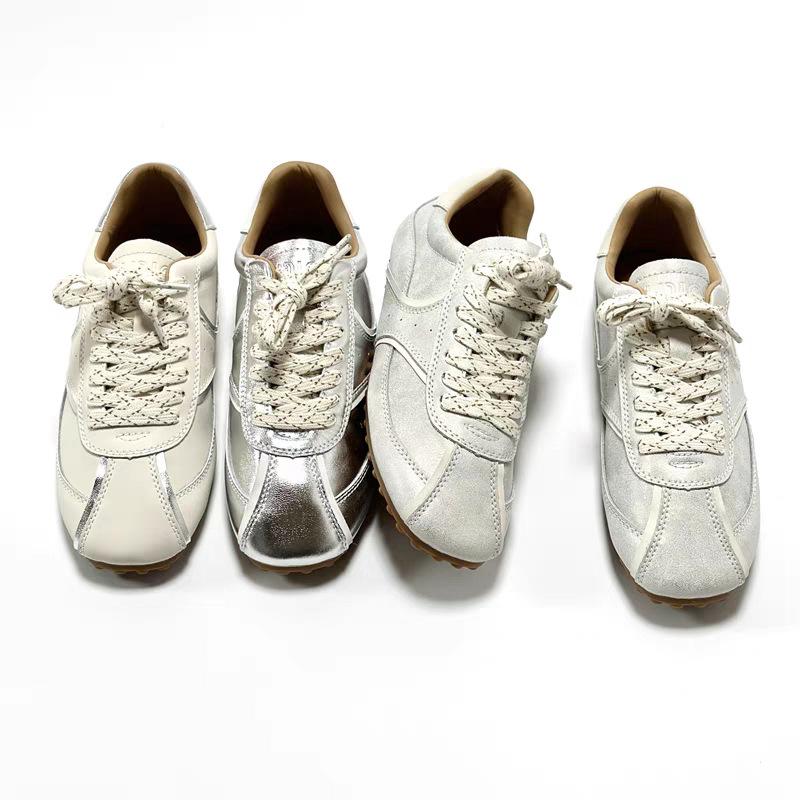 Retro Moral Training Shoes Women'S Spring And Summer Flat-Soled White Shoes Soft Sole Light Running Forrest Gump Shoes Fashion Casual Board Shoes