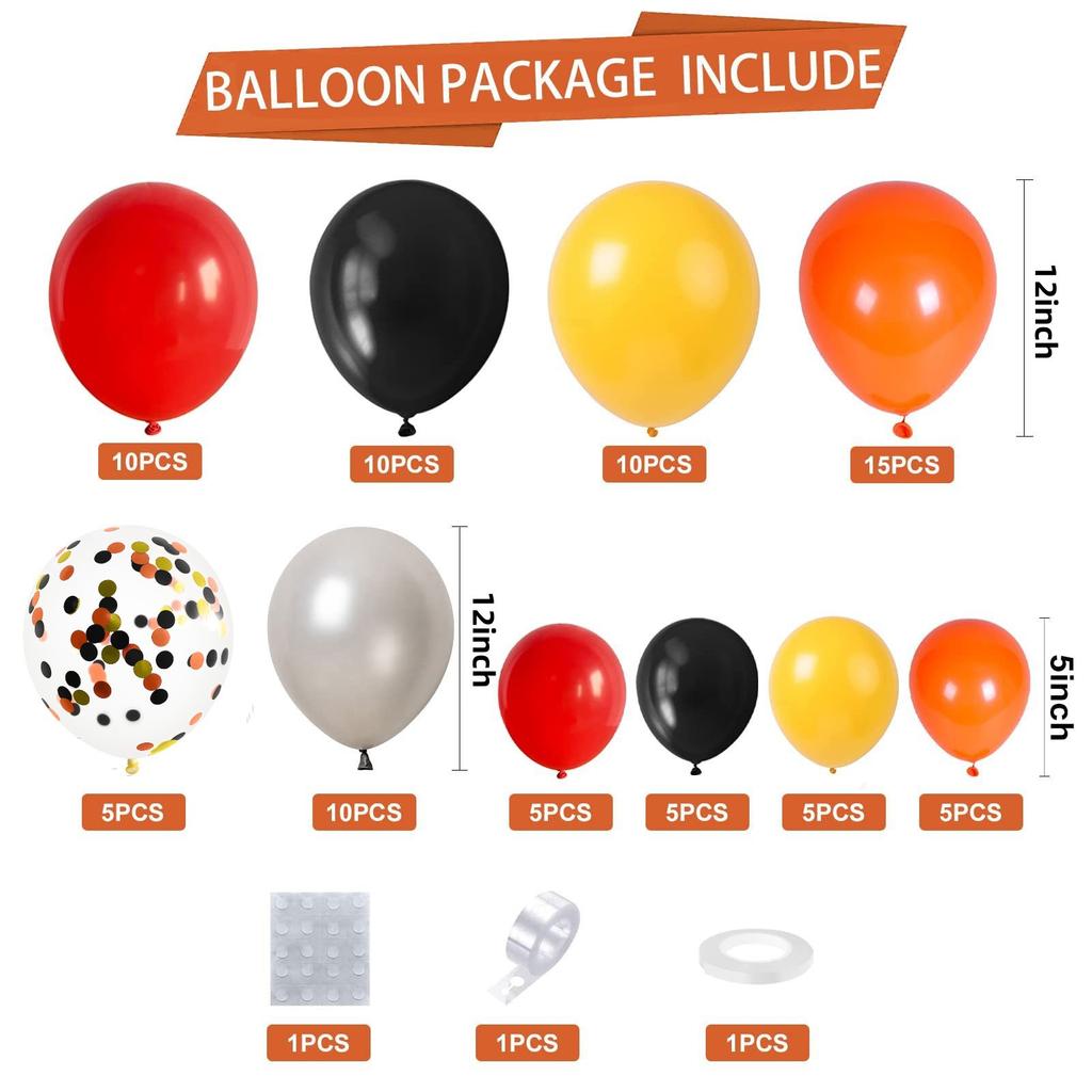 Colorful Latex Balloons Orange Balloons Kids Party Balloon Birthday Party Decorations Kids Colorful Air Balls