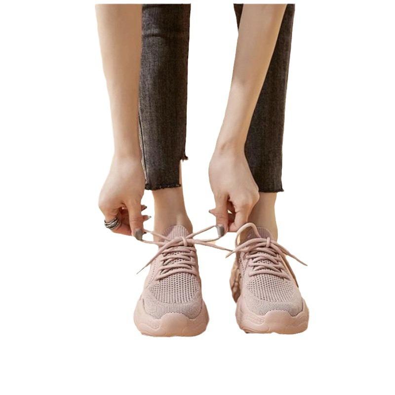 Mesh Breathable Women's Summer New Versatile Ins Thick Bottom Spring and Autumn Sneakers Tide