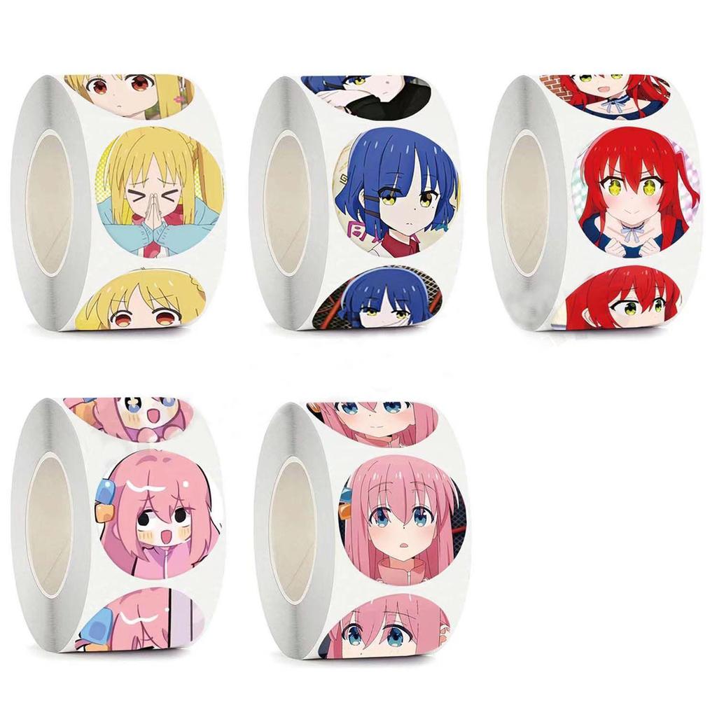 BOCCHI THE ROCK! Roll Paper Stickers, 500 Sheets In a Roll.