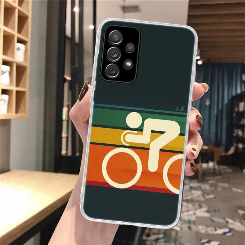 

Bicycle Bike Sport Soft Phone Case For Samsung Galaxy A16 A26 A36 A56 A15 A14 A13 A55 A54 A53 A35 A34 A33 A25 A24 A23 A05S A04S Samsung A04