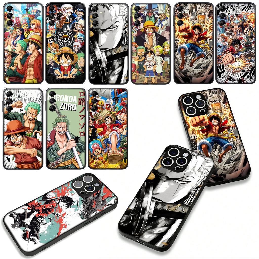 Cover for Apple iPhone 16 15 14 Plus 13 12 Mini 17 Pro Max + ProMax 16E Air 16+ 15+ Phone Case Luffy One Piece Roronoa Zoro