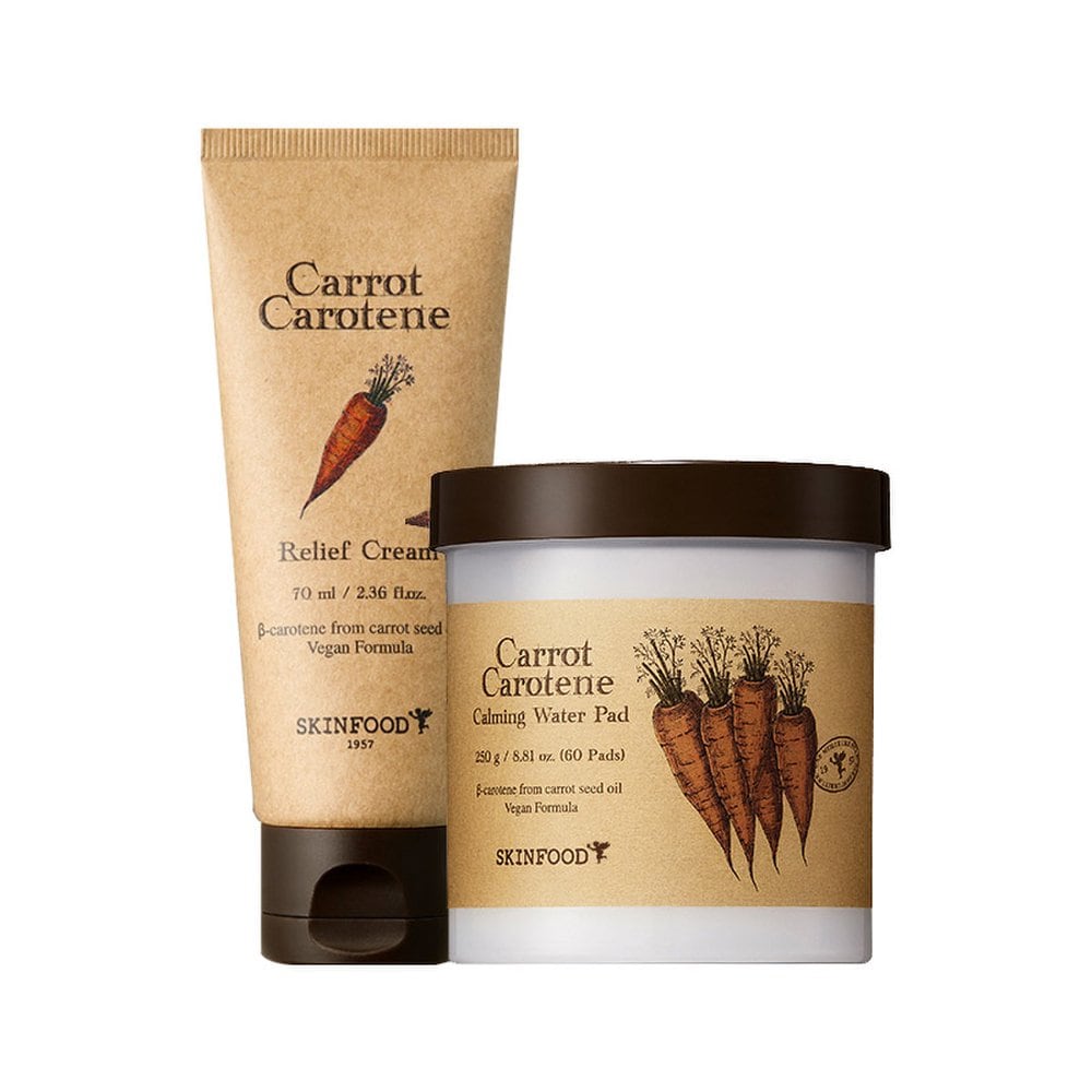 Skinfood Carrot Carotene Relief 2 Types (pad + Cream)