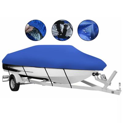 Blauer V-förmiger Yacht-Staubschutz, Regendicht Sonnenschutz 210D Oxford-Gewebe