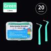 20Pcs 0.6-1.2Mm L Shape Interdental Brush With Box Orthodontic Dental Tool Teeth Cleaning Toothpick Oral Hygiene Dental Flosser