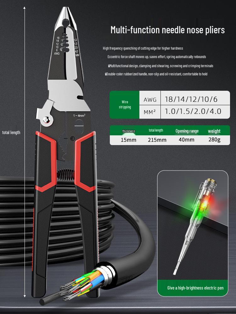 Multi-Functional Electrician Wire Stripper & Cutter Tool
