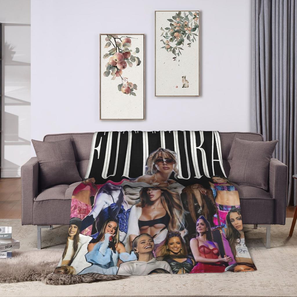 TINI STOESSEL Futtura Tour  Blankets  Travel Office Flannel Throw Blanket For Couch Chair Soft Warm Customized Quality Bedspread