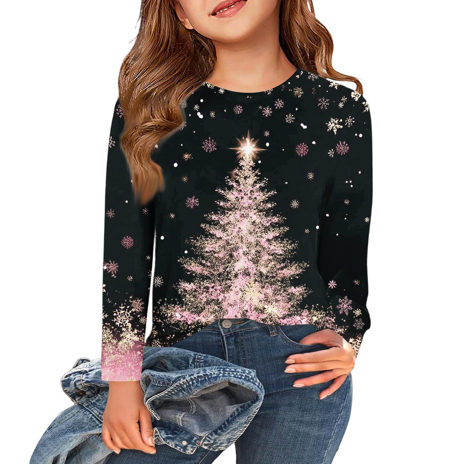 

Детский повседневный топ с круглым вырезом и длинным рукавом 140 розовый